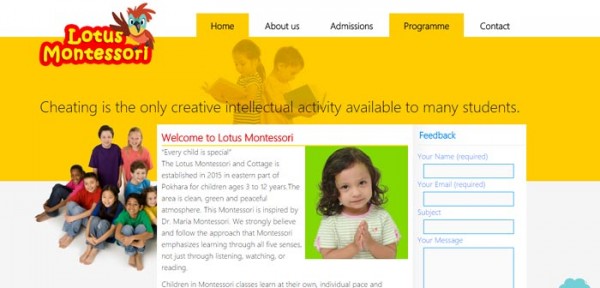 Lotus Montessori Cottage, Pokhara Nepal